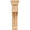 Ekena Millwork 4"W x 4"D x 14"H Recessed Groove Corbel, Red Oak COR04X04X14RERO - alternate 2